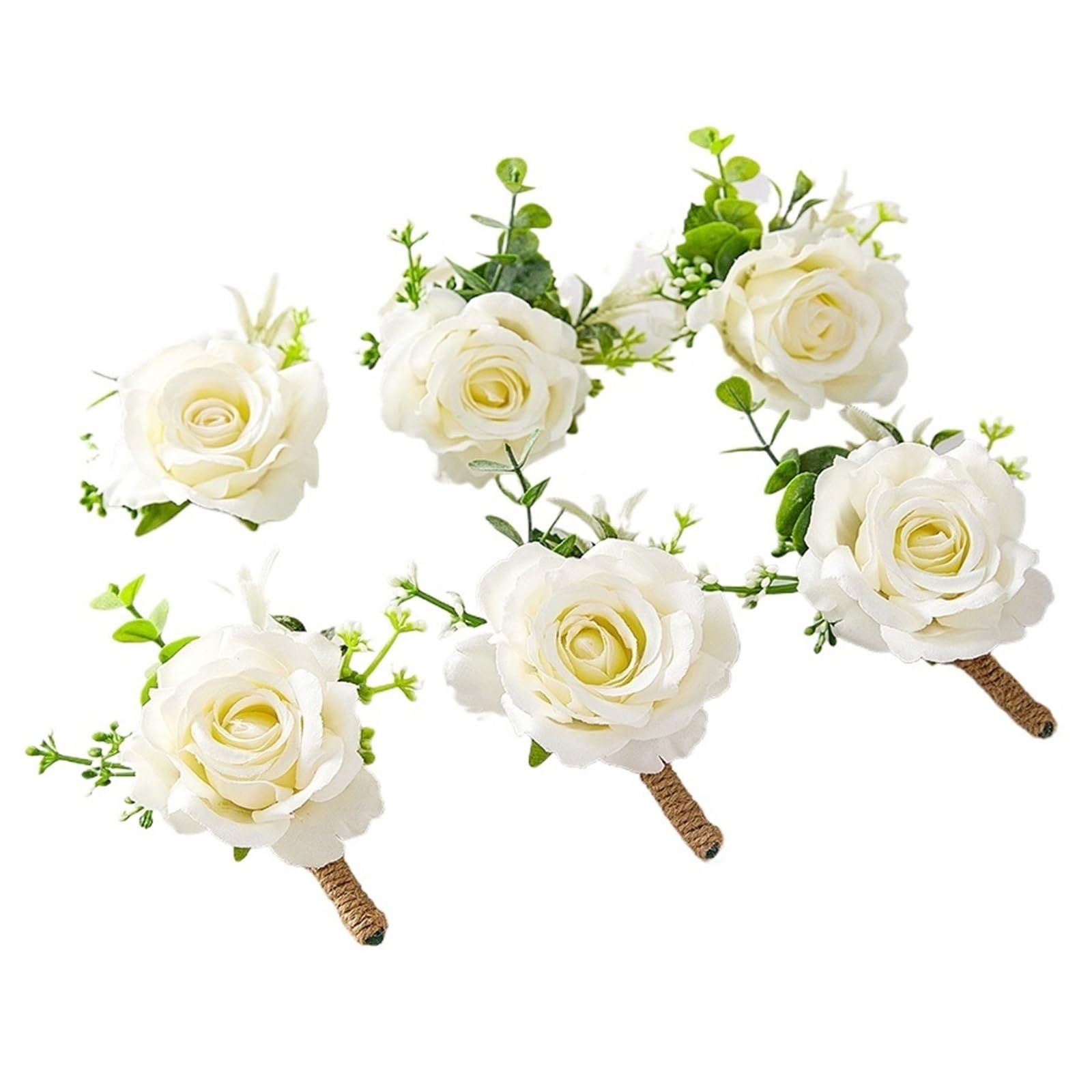 Boutonnière pour hommes accessoires fleurs mariage bal