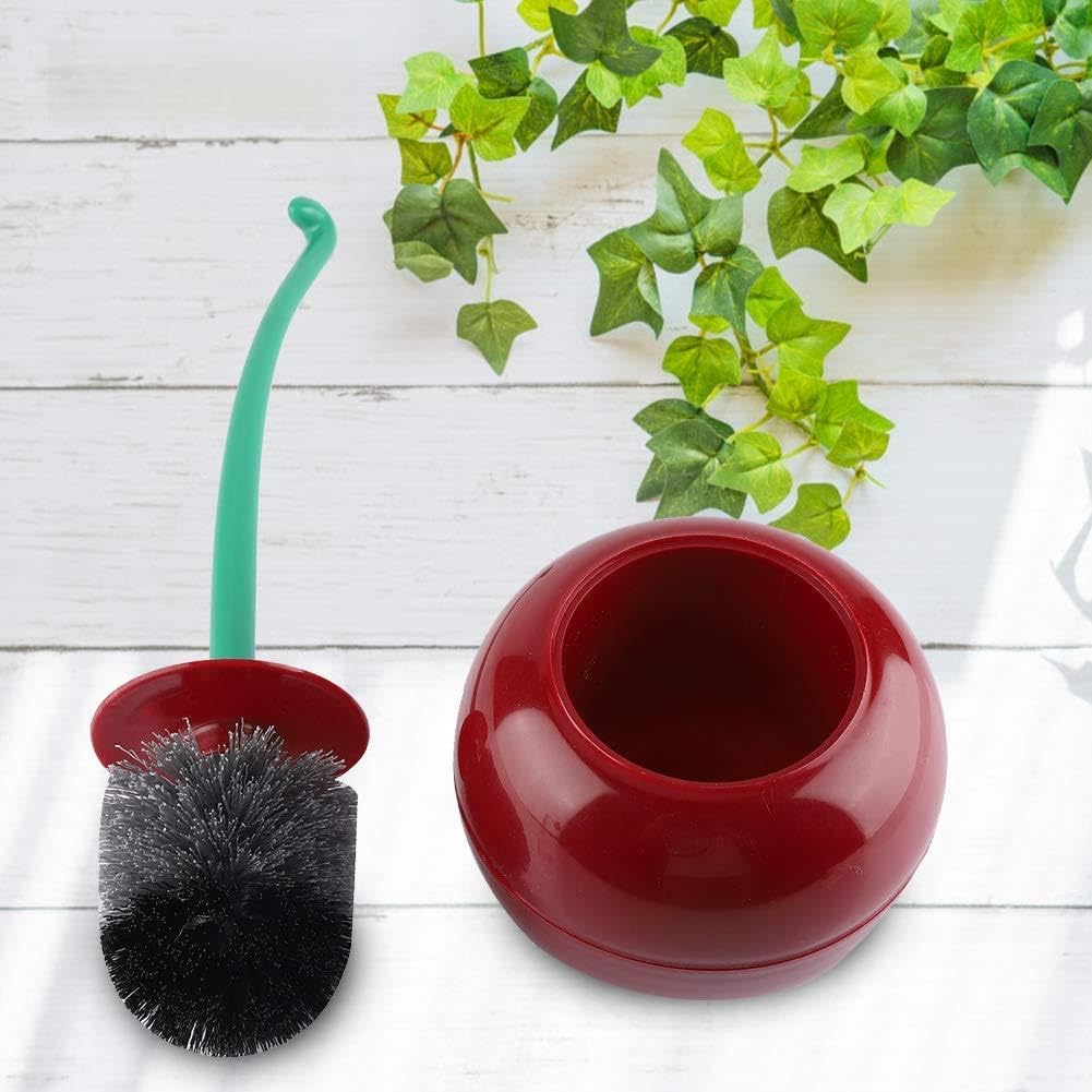 Brosse de toilette cerise pour cacher l'accessoire WC avec un support élégant