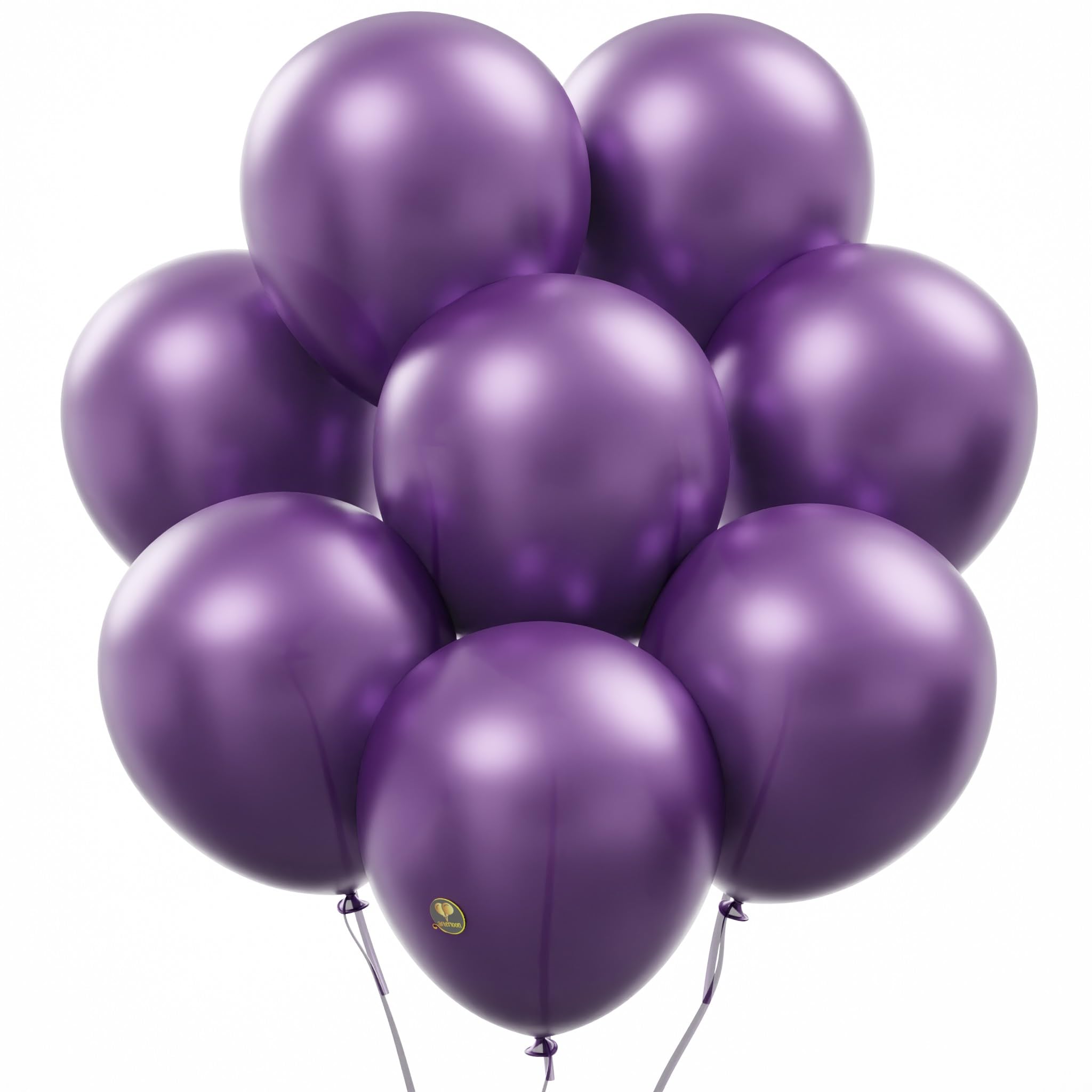 AFTERLOON® Biodegradable Balloons 24 pcs Pearlized Purple 12 Inch, Natural Rubber Latex Plastic-Free Alternative Pearlescent Durable Thickened Extra Strong Helium Float, ballon Globos Decor De