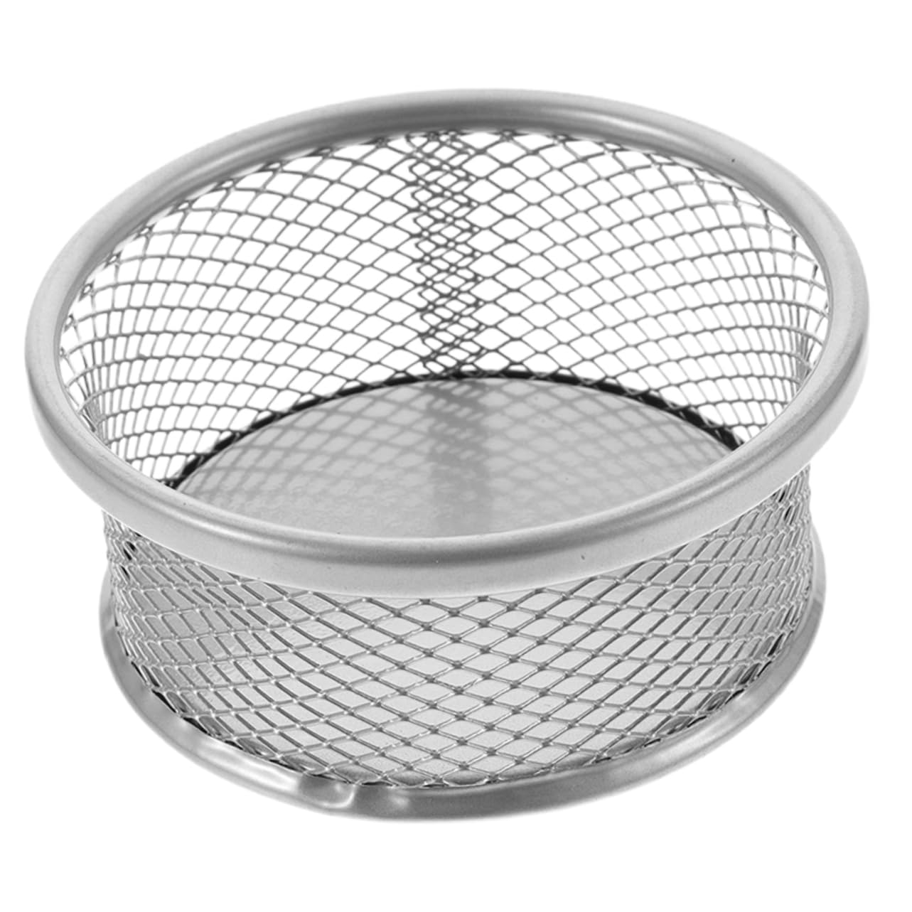 ULDIGI Mesh Clip Holder and Desk Organizer for Paper Clips Metal Storage Bucket for Office Supplies Practical Desktop Clip Holder for Efficient