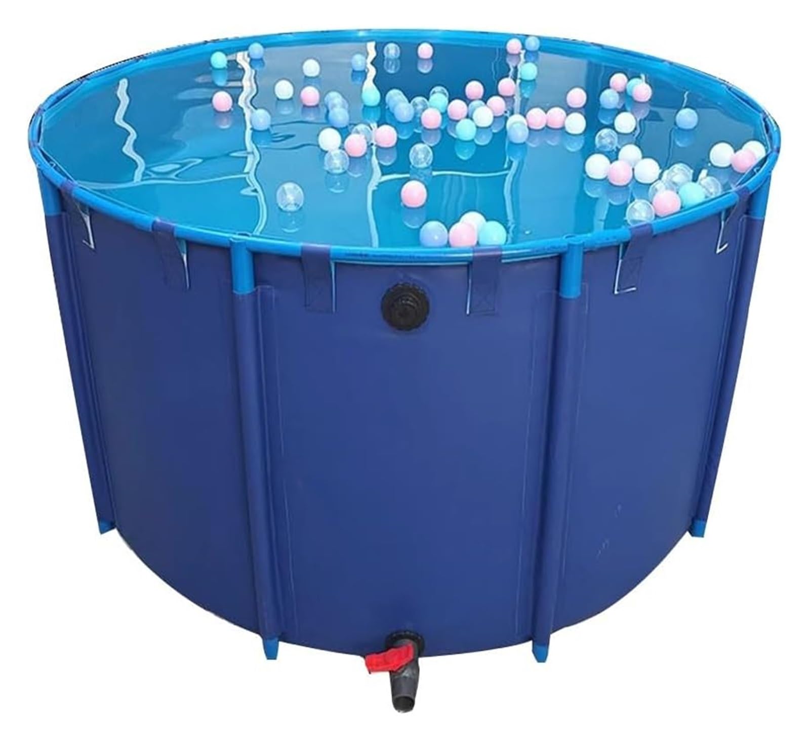 Estanque para la cría de carpas koi en piscina redonda plegable de lona