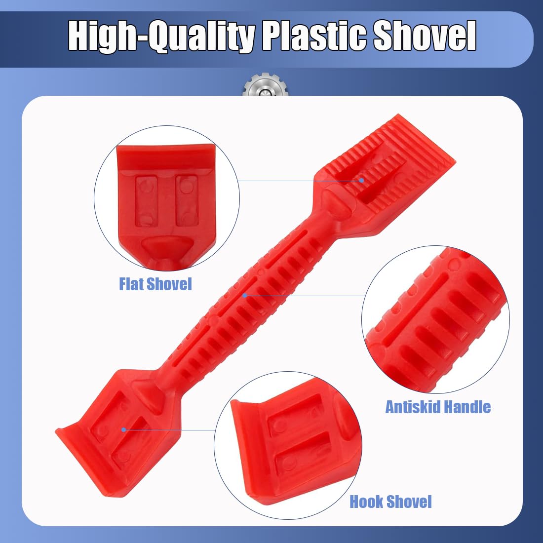 Window Glazing Tool Kit, 4PCS Heavy-Duty Glazing Tools, Red Window Roller - Image 4