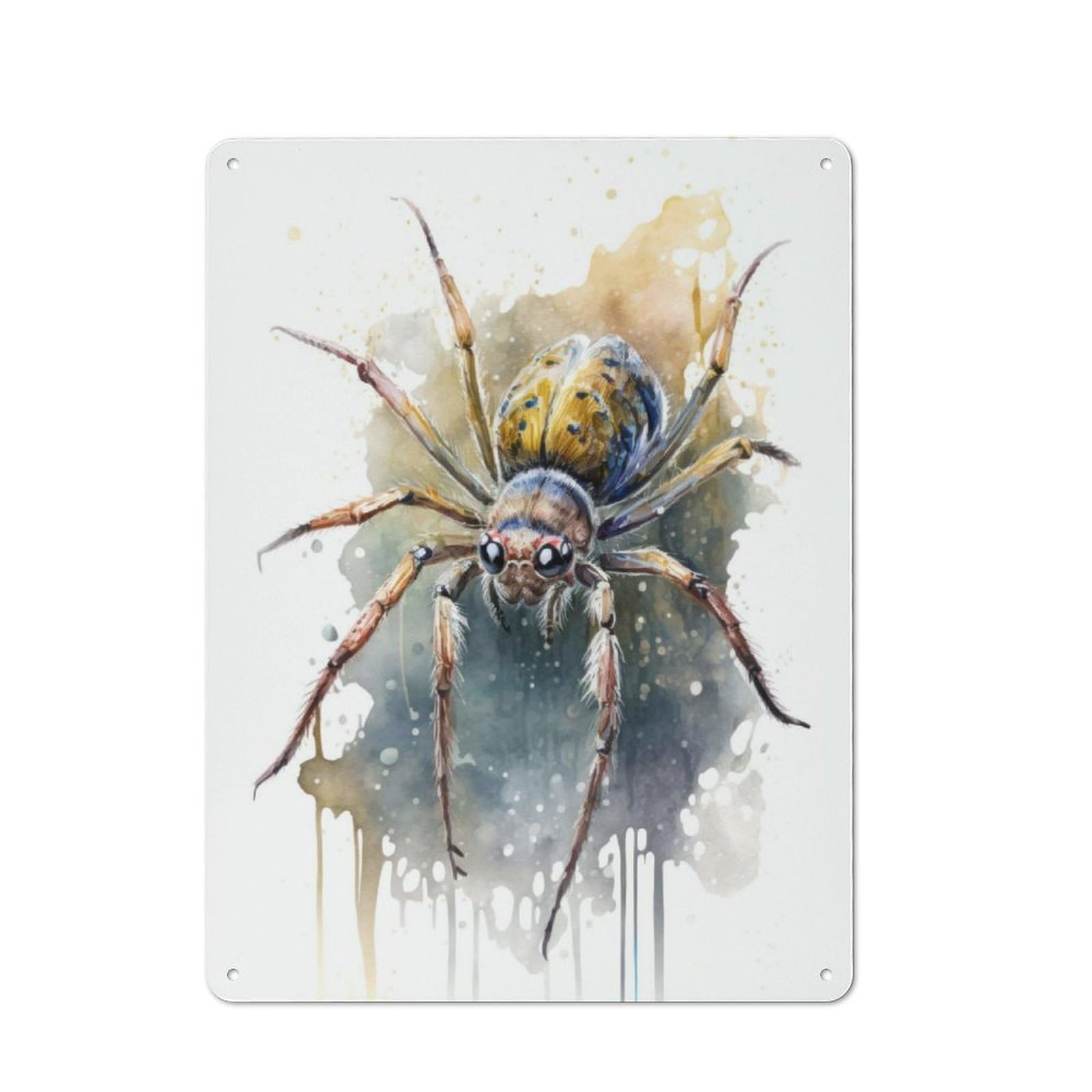 Junmoney Spider Tin Sign 40X30cm For Pub Or Café, Vintage Wall Decor, For Café Interior Fans, For Retro Home Interiors