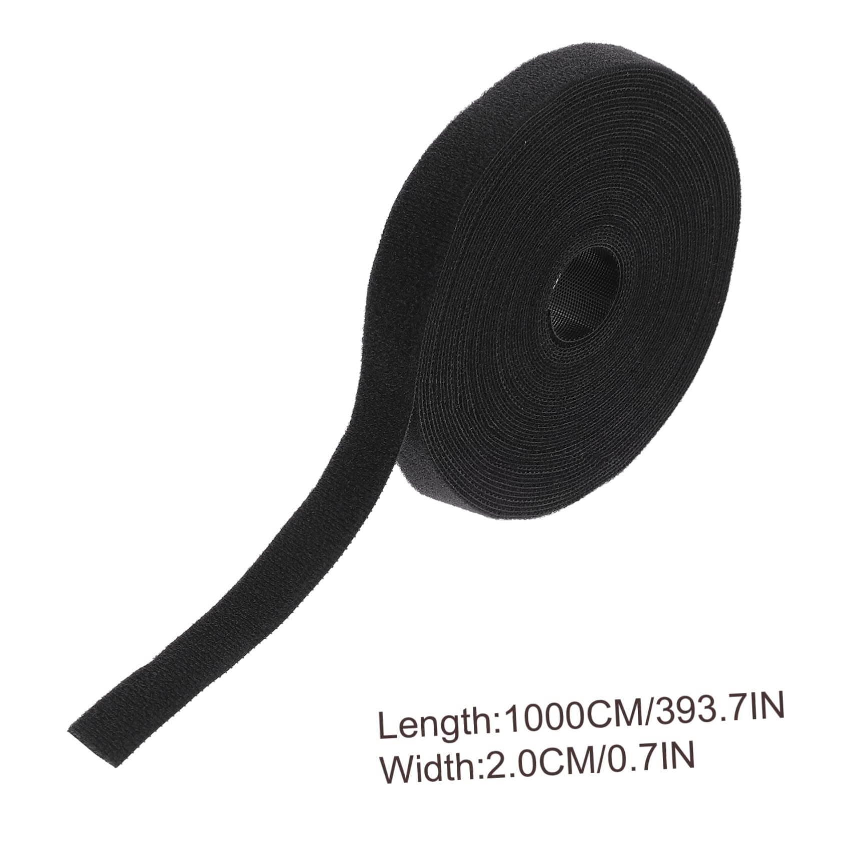 STOBOK 4 Rollen Kabel Klebriger Kordelstreifen-organizer Wire-wrap-management-riemen Riemen Aus Nylonschnur Draht-organizer-streifen Mischung Aus Nylon Und Polyester Black