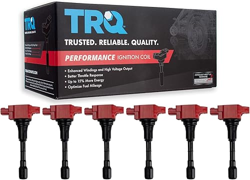 TRQ Juego de bobinas de encendido de 6 piezas para Nissan 370Z Infiniti FX50 G37 M37