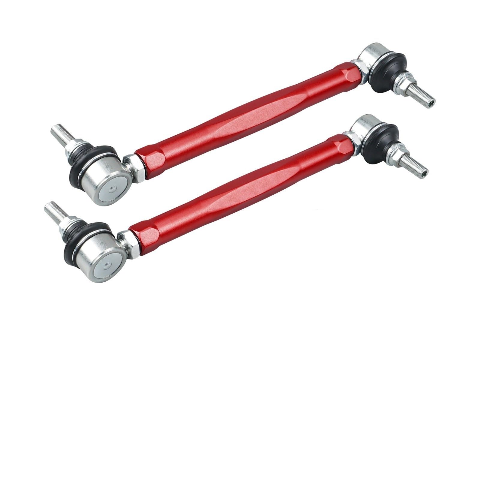 Stabilizator przedni lewy prawy Pasuje do BMW E46 1999-2006 Z4 E85 E86 2003-2008 Zastępuje 31356780847 31351095694 Regulowany przedni łącznik stabilizatora(Red)