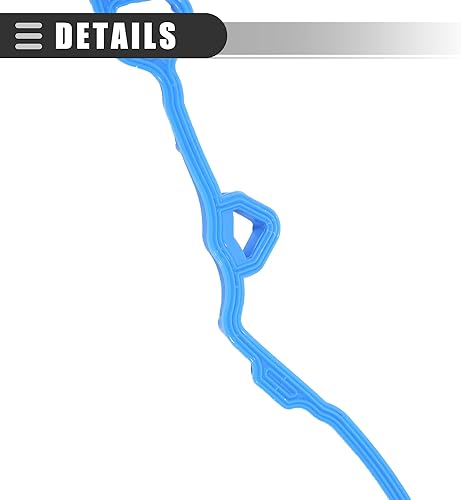 Miniatura 5 de Motoforti Junta de tapa de válvula, para Chevrolet Cruze Sonic Trax 1.4L L4 2013-2020, Caucho, VS50807R, 55573747, Negro, Azul, 1 juego