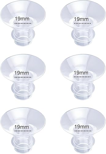 Insertos de brida de 0.748 in, 6 piezas para tamaño de pezón de 0.591 in-0.669 in, se adapta a Momcozy S12 ProS9 ProM5, S9S12S19S21S23, Elvie,