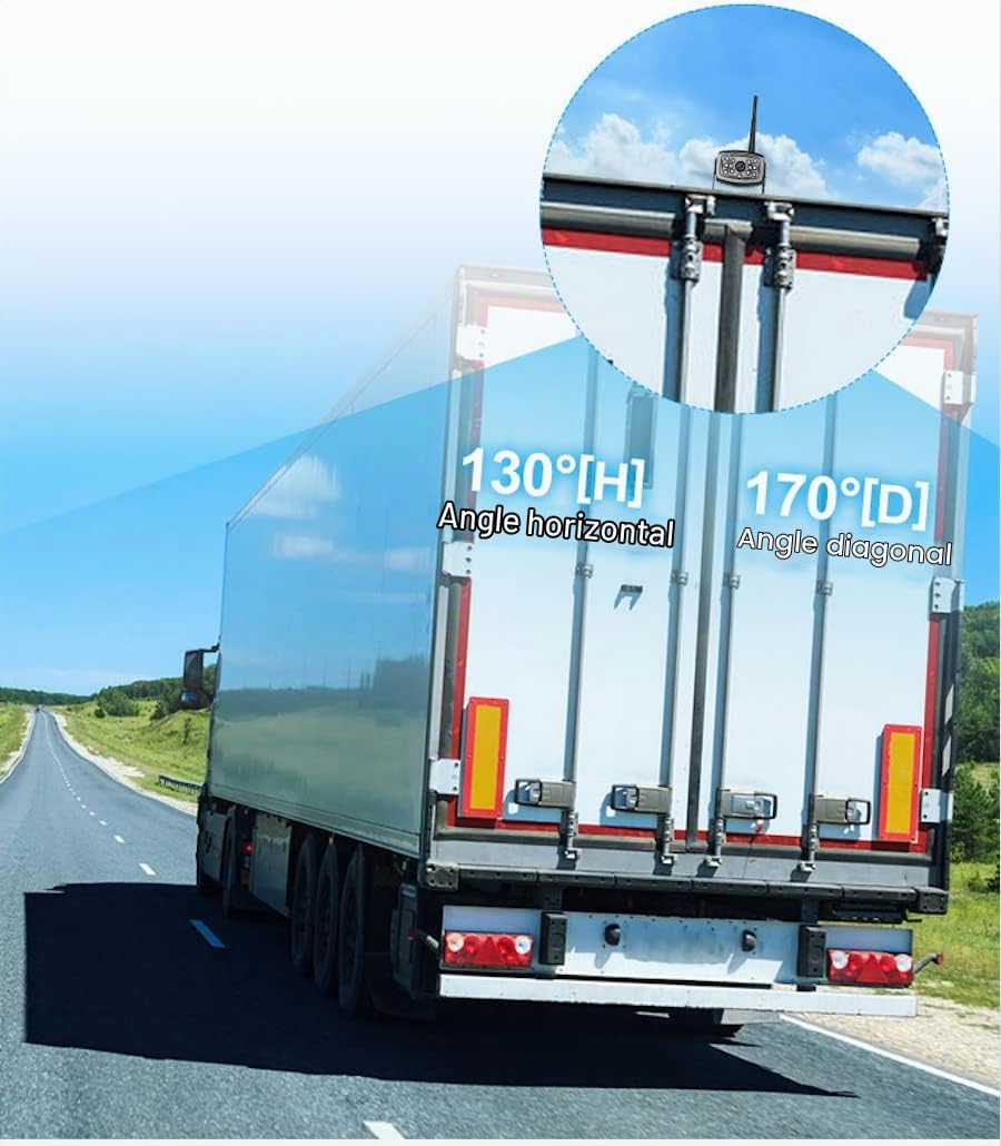 GPS Poids Lourd avec Camera DE RECUL sans Fil, NaviPro Active PND, 7 Pouces, GPS pour Camion Bus Voiture, Ventouse Aimanté, Europe