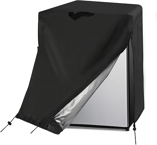 Cubierta para refrigerador, cubierta impermeable y a prueba de polvo para proteger congeladores verticales refrigerador de bebidas, adecuada para