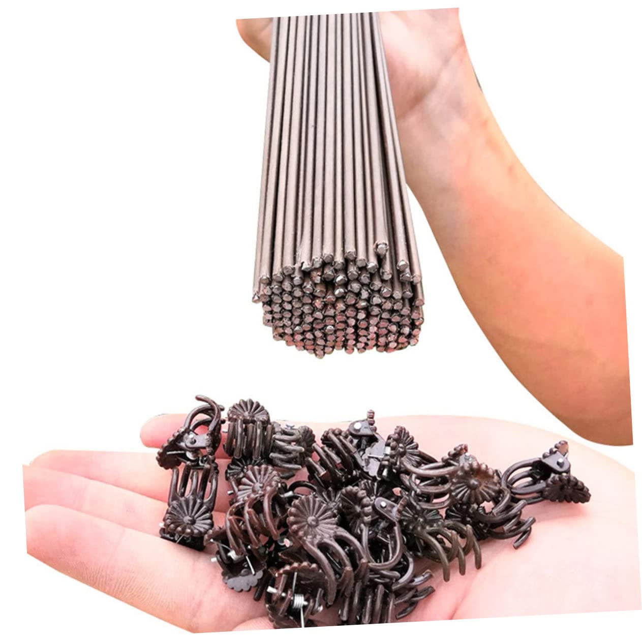 BESTonZON 2 Sätze Garten Clips Set Pflanzenfixierung Für Kletterpflanzen Wiederverwendbare Klammern Material Zur Unterstützung Pflanzenwachstums Für Orchideen Und Andere 20 Stück * 2