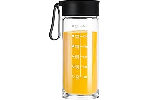 Glass Thermos Bottle with Straw