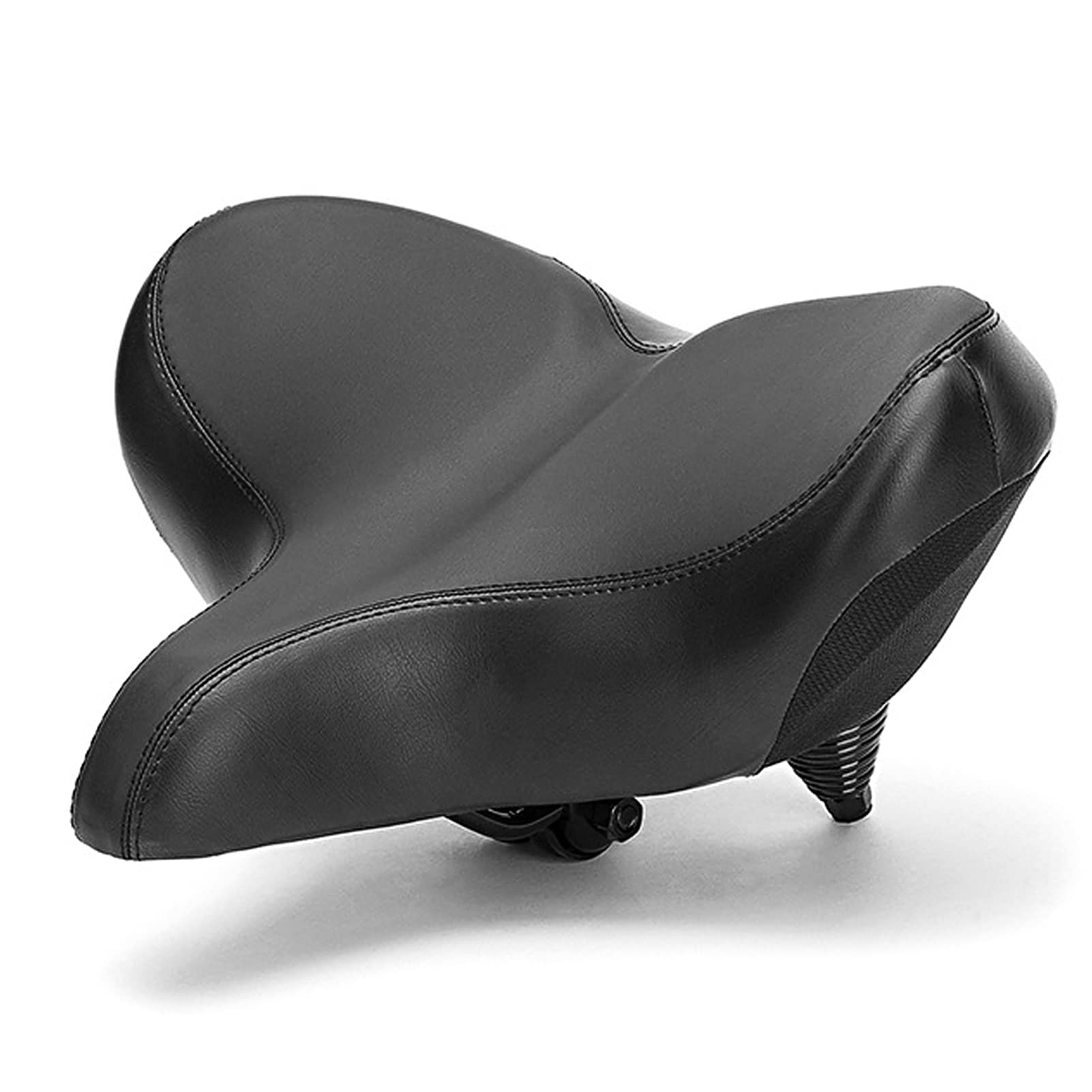 Domary Sella per Bici Extra Larga Comodo Cuscino per Sedile Oversize con Molle di Sospensione Ad Alta Elasticità Materiale PU Ciclismo su Strada Uomo Donna 33 X