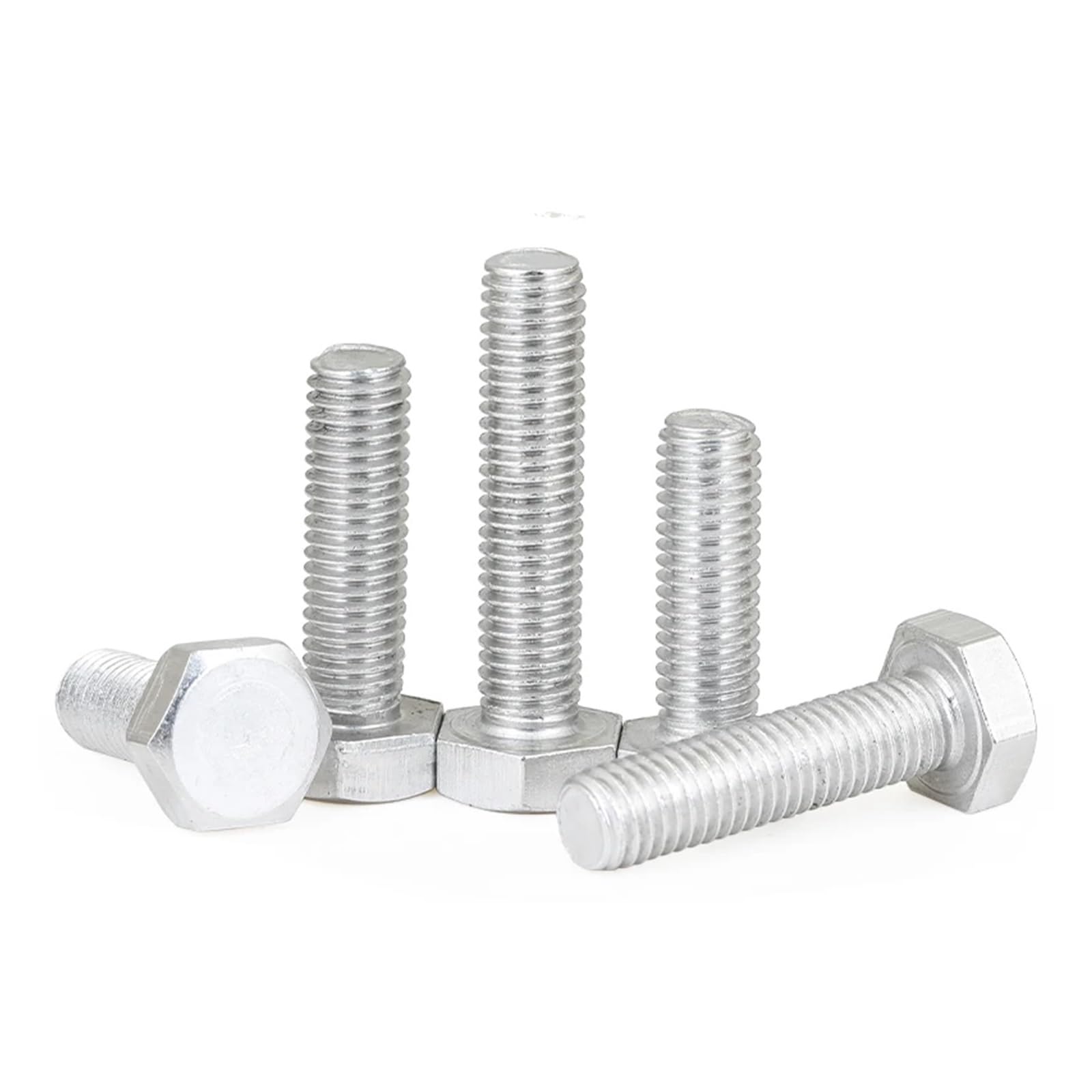 KEXYOAN Aluminium 6061 DIN933 Hex Bolt Hexagon Bolts M5 M6 M8 M10 M12(M8X35 20PCS)
