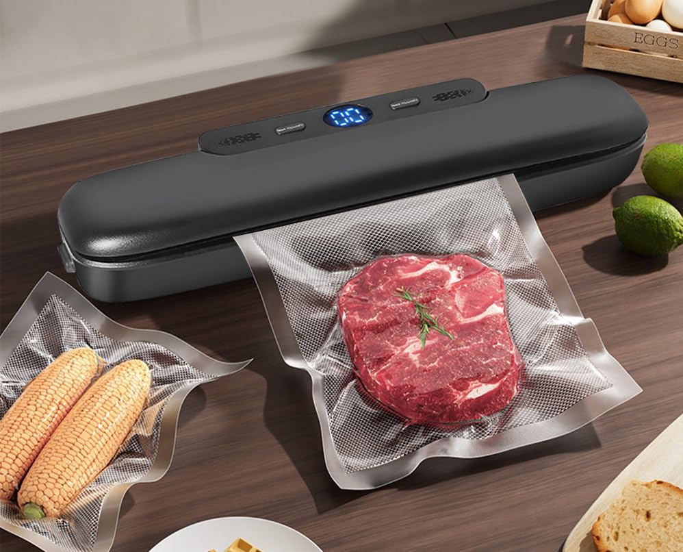 Vacuum Sealer Machine with Vacuum Bags, Charging Cable, Packaging Box, Instruction Booklet