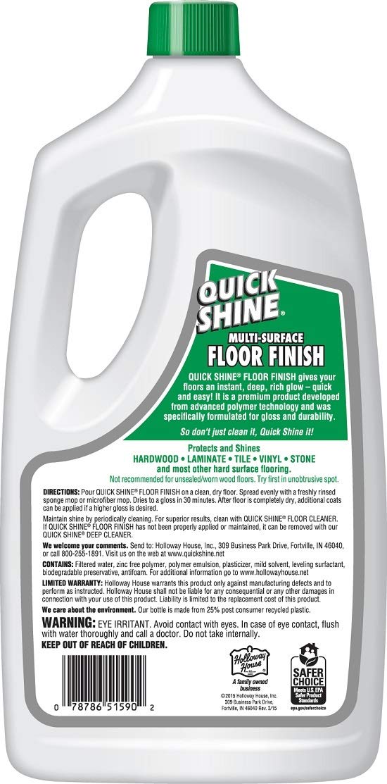 Quick Shine Multi Surface Floor Finish 64oz Cleaner & Polish to use