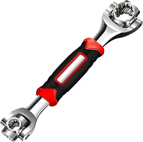 Llave de tubo 52 en 1, herramientas giratorias multifuncionales, profesionales, de acero inoxidable, llave giratoria de 360 grados
