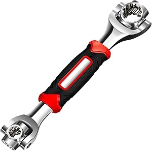 52 in 1 Socket Wrench, Stainless Steel Professional Multi-Functional Rotating Tools, 360 Degree Revolving Spanner