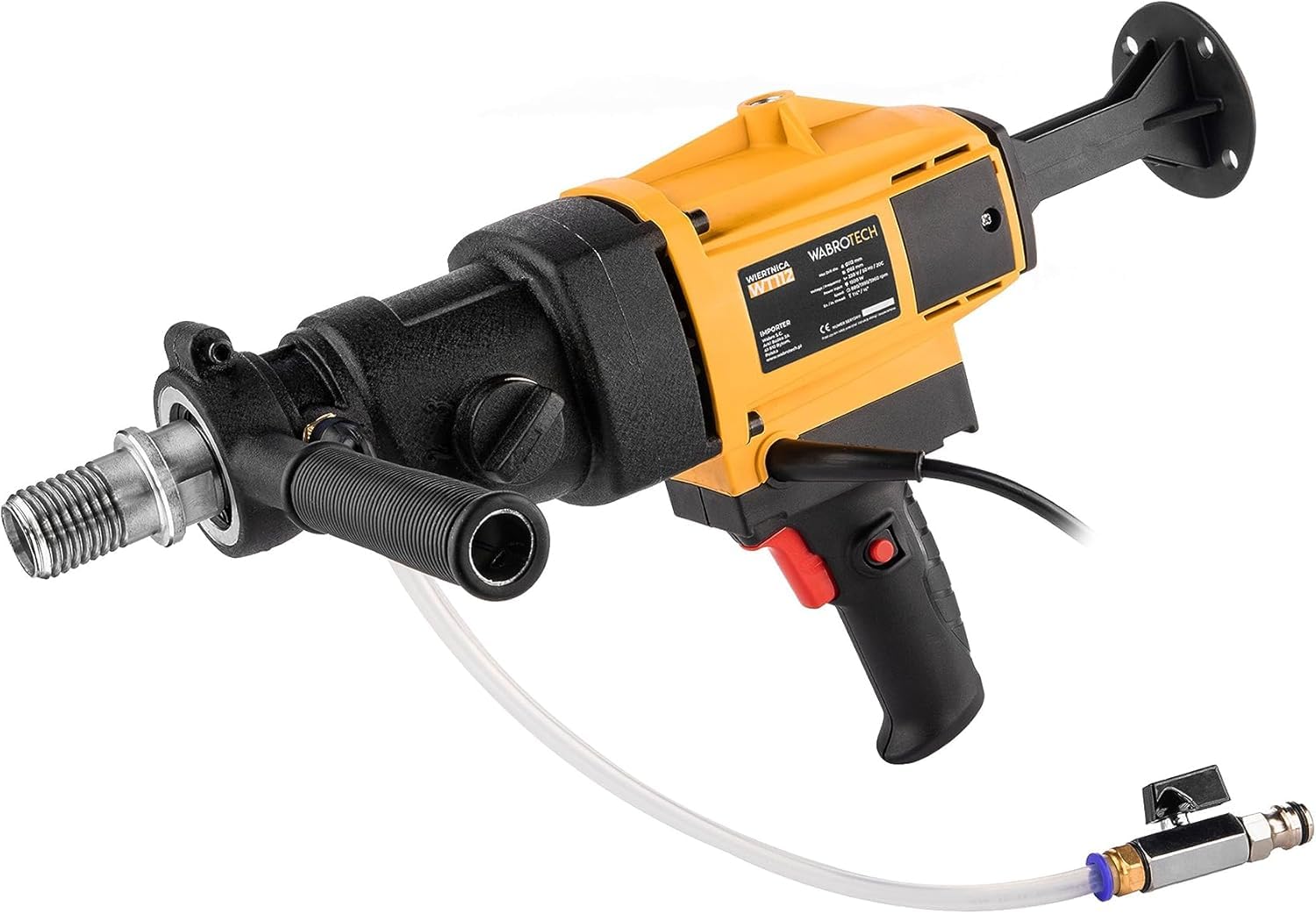 Carotatrice 3 Marce 1500 W su Supporto di Carotaggio Inclinabile con Ruote - Carotatrice Diamantata con Interruttore PRCD - Carotatricce a Mani 3960 Giri/min per Carotaggio a Umido e a Secco