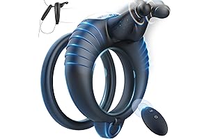 Vibrating Cock Ring Adult Sex Toys with Clitoral Vibrator