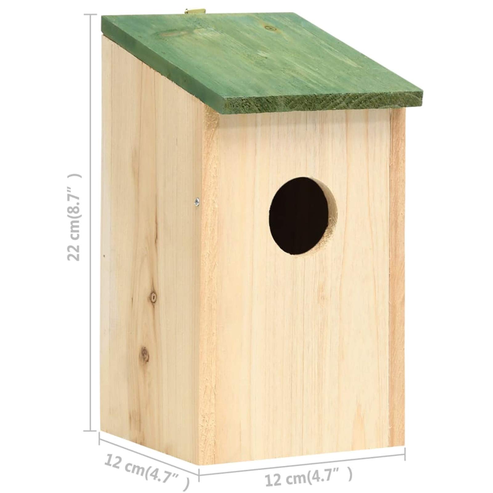 Tidyard Nido Artificiale Casetta per Uccelli in Legno, da Appendere, Porta Piccola Apertura 12x12x22cm,Uccelli Selvatici in Legno, da Esterno
