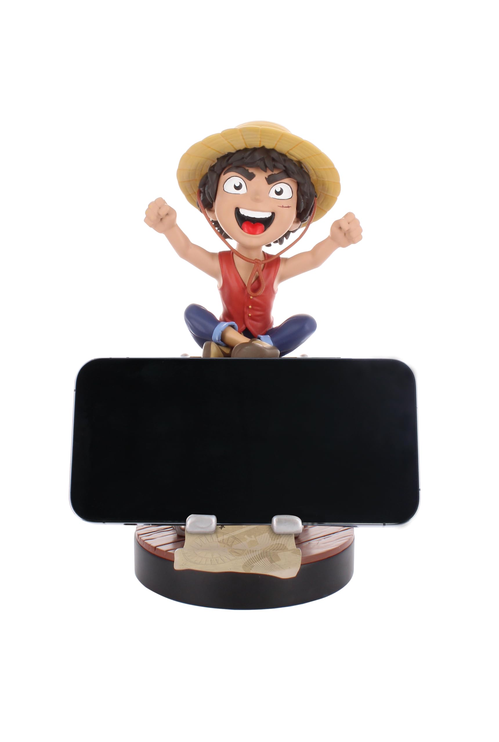 Cableguys Netflix One Piece Luffy Supporto Controller e Telefono - Porta Cellulare Compatibile con Xbox, PlayStation e la Maggior Parte dei Controller, Accessori Gaming per Scrivania
