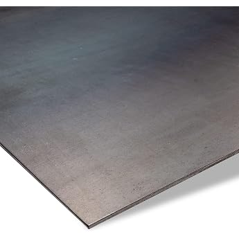 ZUSCHNITTPROFI.DE Sheet Metal Cut Black Sheet Metal 20 x 30 cm Thickness 2 mm Raw Steel Black Sheet in Various Thicknesses Ma