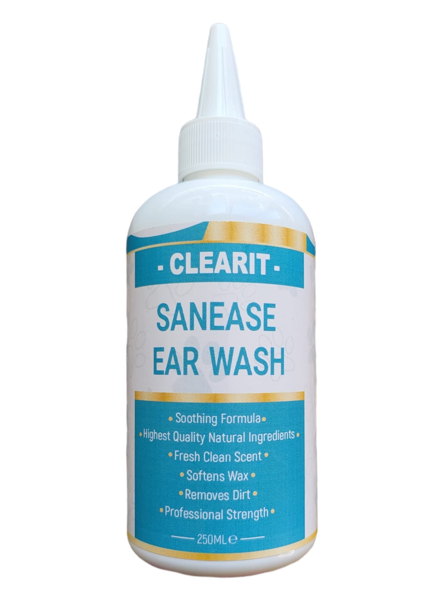 CLEARIT Sanease Pet/Cat/Dog/Animal Ear Wash/Cleanser 250ml Gentle but effective formula, suitable for cats and dogs