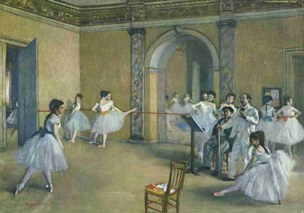 A4 Photo Degas Edgar The dance foyer at the Opera Rue le Peletier 1872 Poster