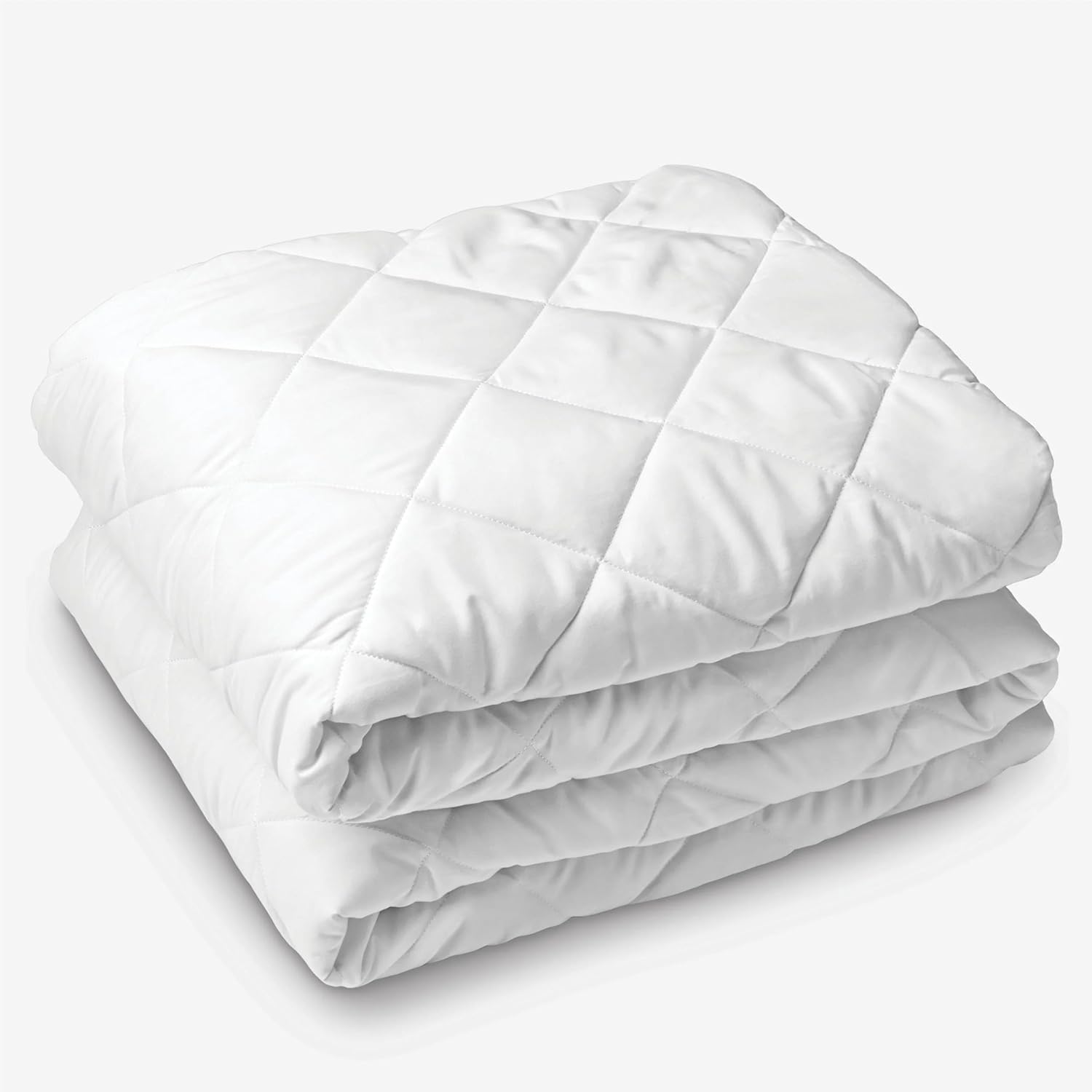 Aspire Homeware Mattress Protector Double Bed (135 x 190 Cm) – 30cm Deep Quilted Mattress Cover - Soft Anti Allergic Noiseless Double Mattress Protector