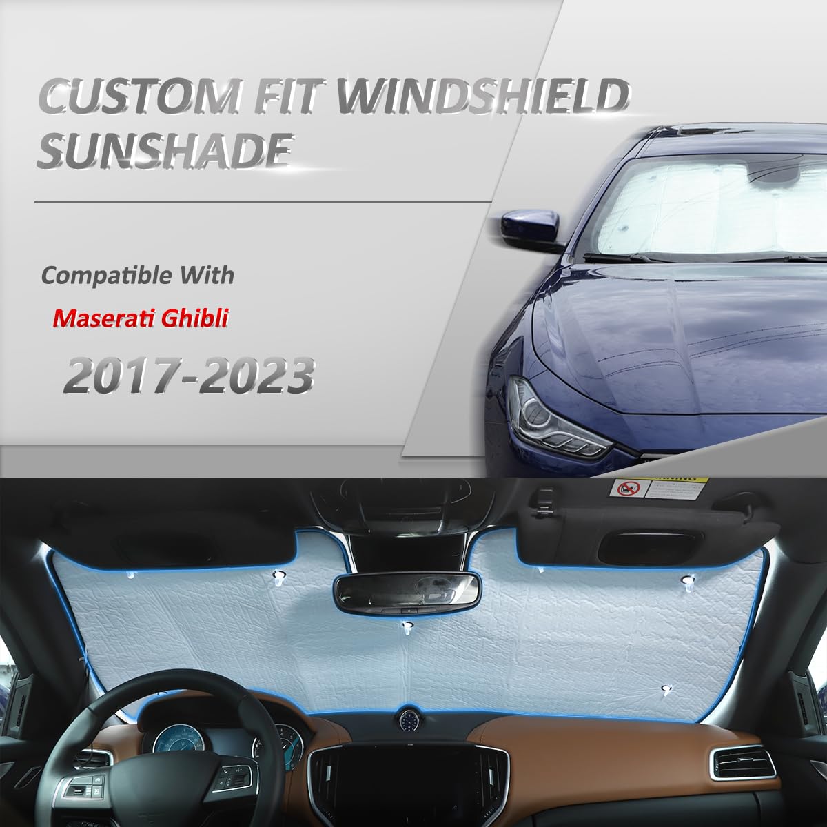 Amazon.com: Car Windshield Sun Shade for Maserati Levante Ghibli