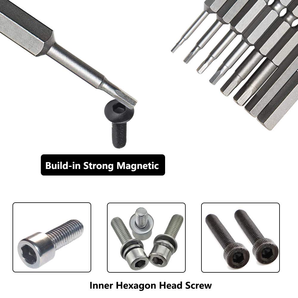 Lot De 6 Embouts De Tournevis Magnétiques De 100 Mm, Tête