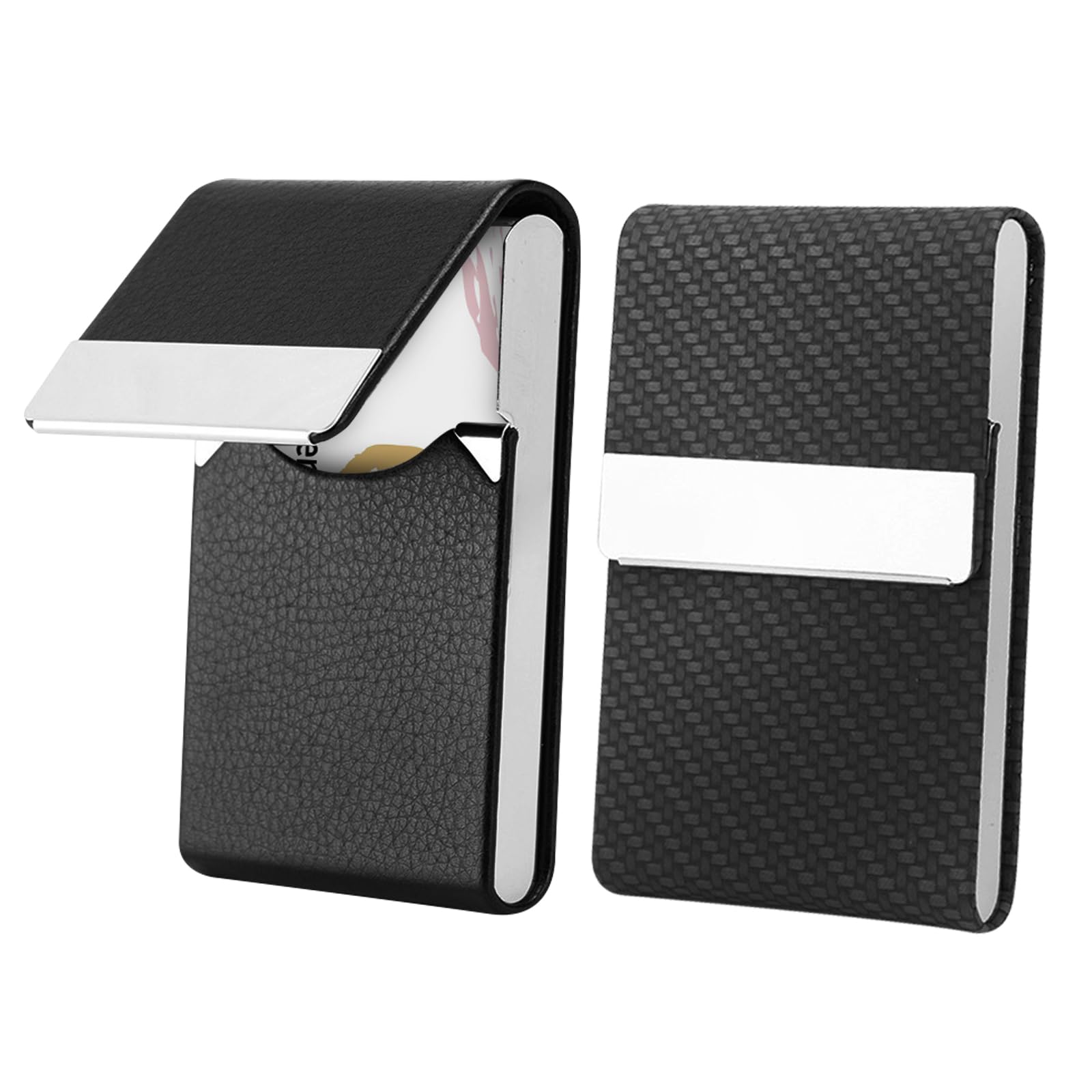 DKDDSSS 2 PCS Business Card Holder, Business Card Case Pocket, Business Name Card Holder, Credit Card Holder