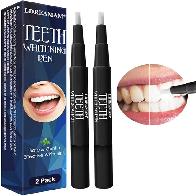 Teeth Whitening Pen,Teeth Whitening Gel,Teeth Whitening Gel Syringe Refill Pack,Effective,Painless,No Sensitivity,Beautiful White Smile,Natural Mint Flavor