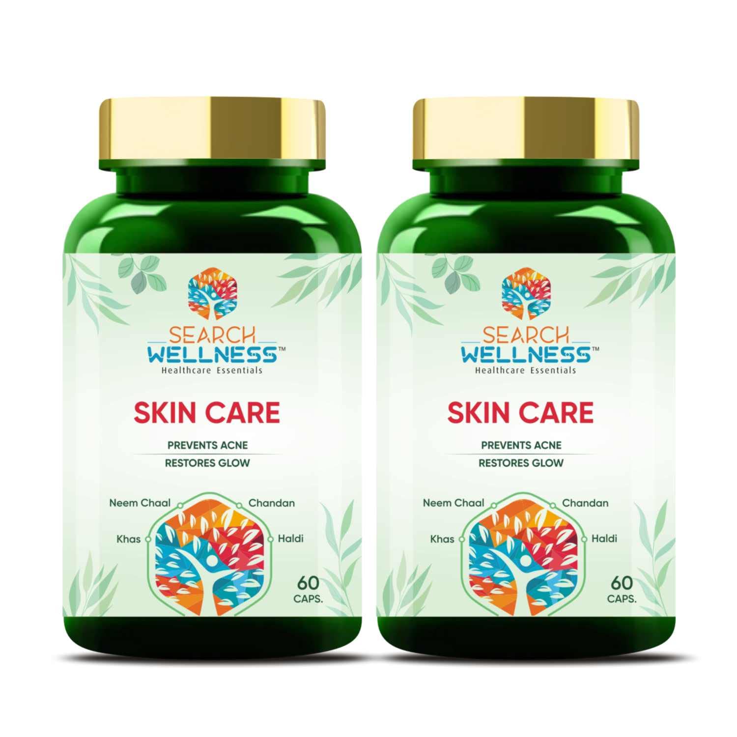 Buy SEARCH WELLNESS Skin Care 60 Capsules (Pack of 2) Ayurvedic