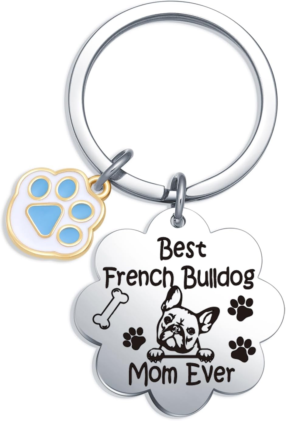 Frenchie Stuff French Bulldog Dog Owner Jewelry French Bull Dog Lover Keyring French Bulldog Keychain