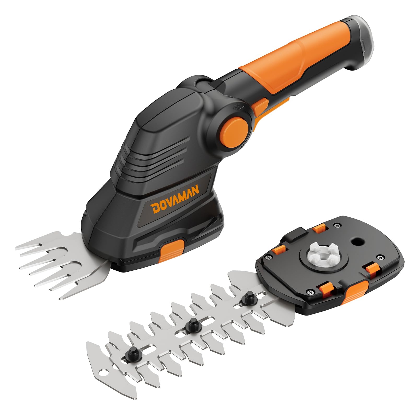 GS01A 3.6V Cordless Grass Shears, Three Position Handle, USB Charging Cable, 100 Minutes Quick Charge, 1500 mAh Battery, Three-Stage Blade Change, Suitable for Lawn as Electric Garden Shears