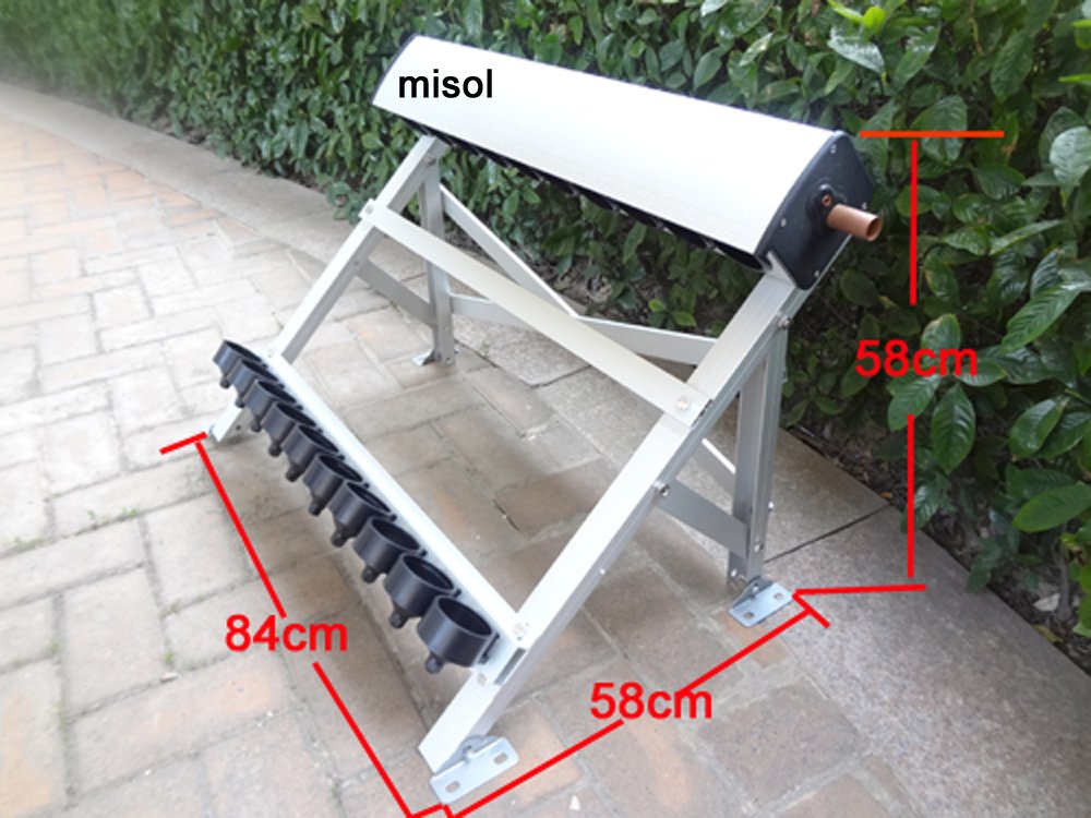 Solar Collector of Solar Hot Water Heater/with 10 Evacuated Tubes/Heat Pipe Vacuum Tubes, new/Colector solar del calentador de agua caliente solar/con 10 Tubos de vacío