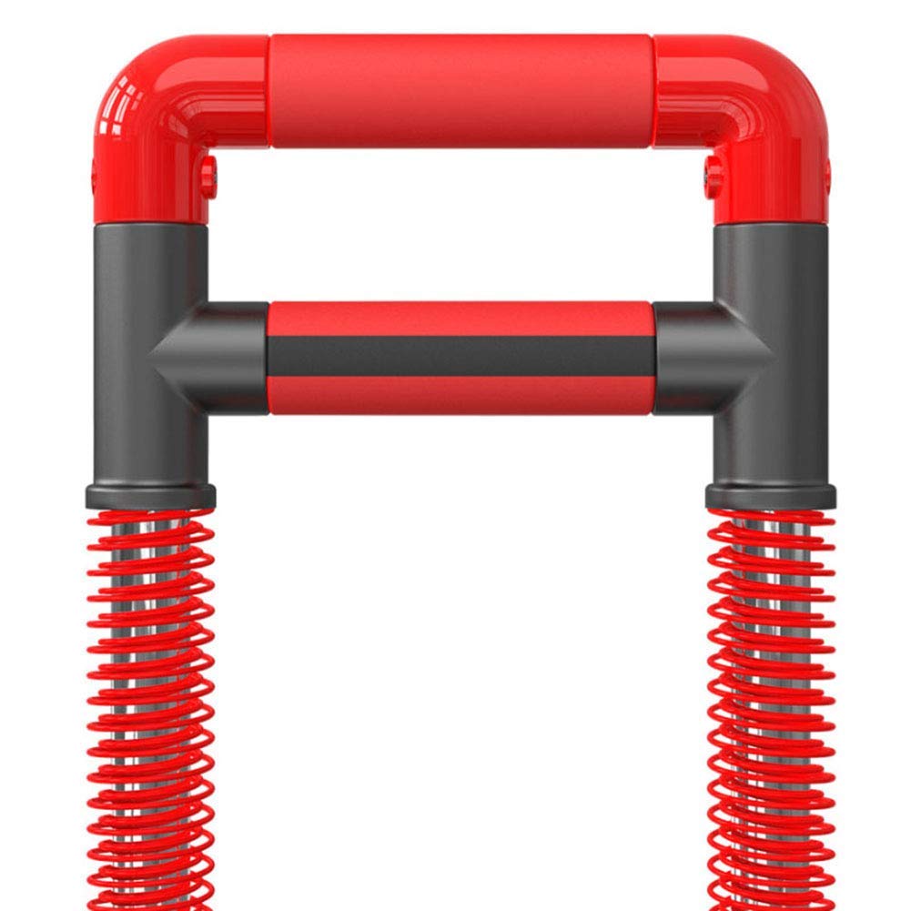 Máquina de Barra de flexión, expansor de Pecho con Resorte Doble de Acero Inoxidable, para Entrenamiento de Brazos, Pecho, Abdomen y Espalda, 50 kg/110 LB