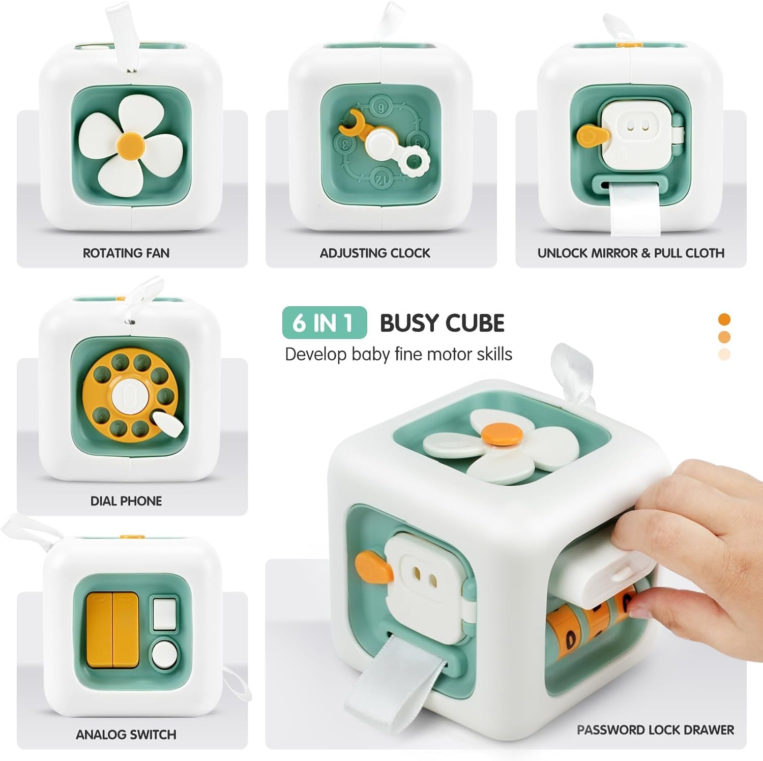 Jouets d'activité Montessori pour bébés 1-2 ans, sensoriels et éducatifs pour voyages
