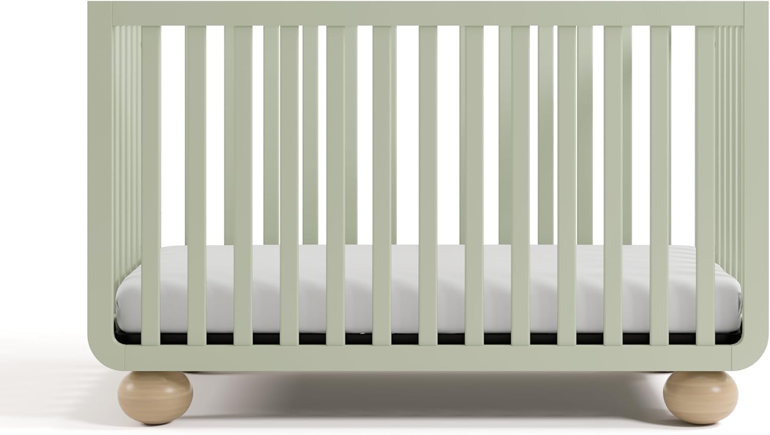 Storkcraft Amalfi 5-in-1 Convertible Crib with Toddler Guardrail (Sage & Driftwood) – GREENGUARD Gold Certified, Toddler Bed Conversion Kit Included, Fits Standard Crib Mattress, Converts to Full Bed - Image 13