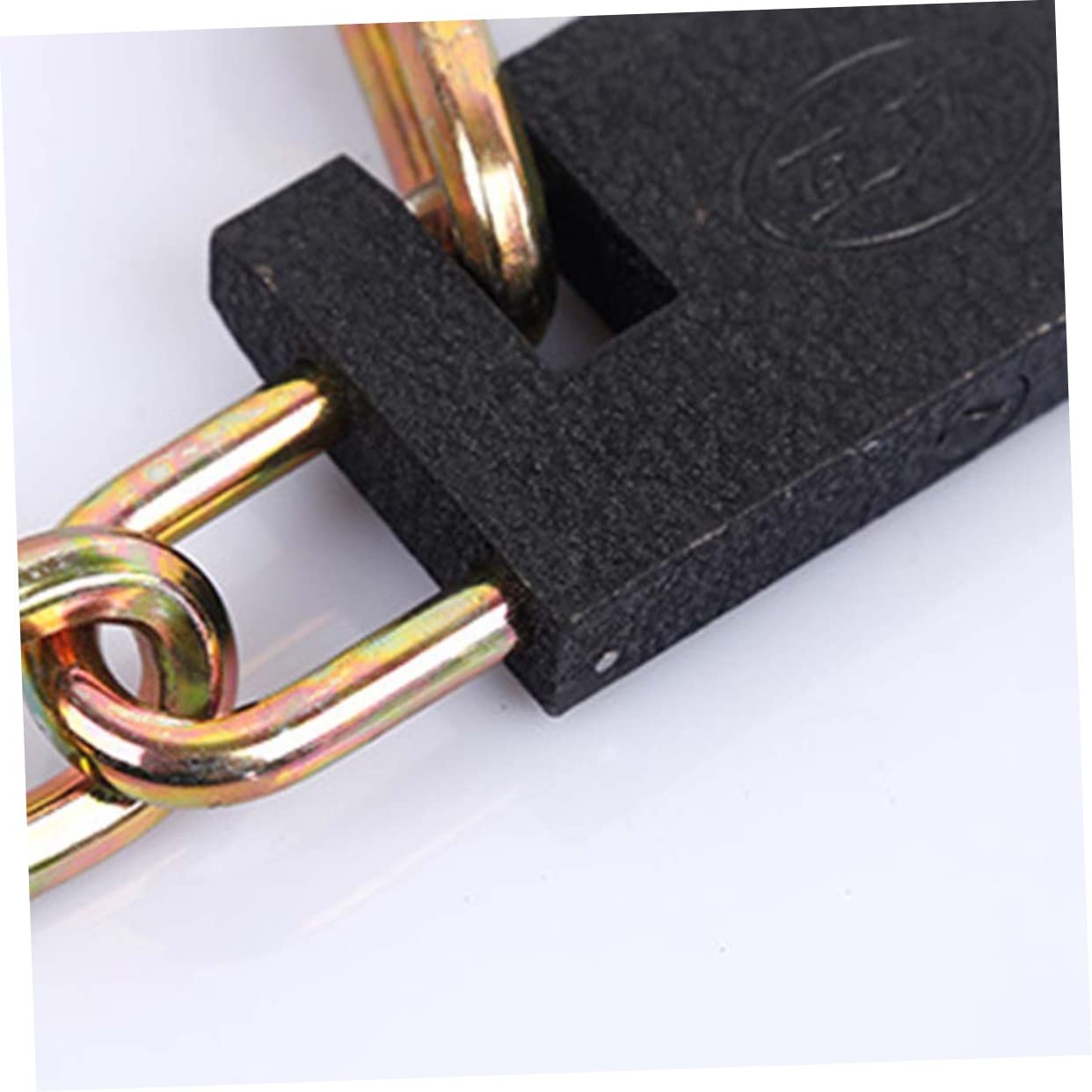 MUSISALY 1Pc Heavy Duty Chain Lock High Security Theft Bike Lock for Motorbike Gate Fence Garage Glass Door for Skateboards and Sports Equipment