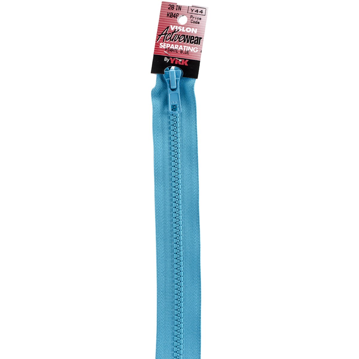 YKK VSP28-K046 Vislon 1-Way Separating Zipper, 28", Pirate Blue