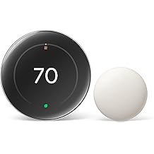 Google Nest Learning Thermostat (4th gen) + Nest Temperature Sensor (2nd gen) - Silver