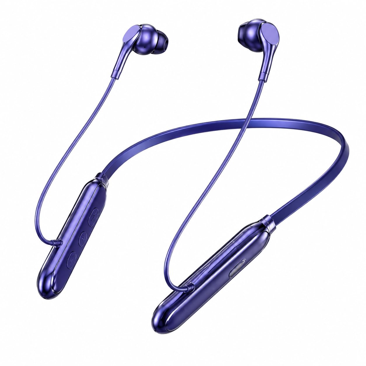 CL-115 Wireless Bluetooth Neckband Earphones, 45H Playtime, 1-Min Fast Charge, Big Bass Audio, Magnetic Earbuds, Voice Assistant, HD Calling, Lightweight Sports Neckband (Blue)-image-1