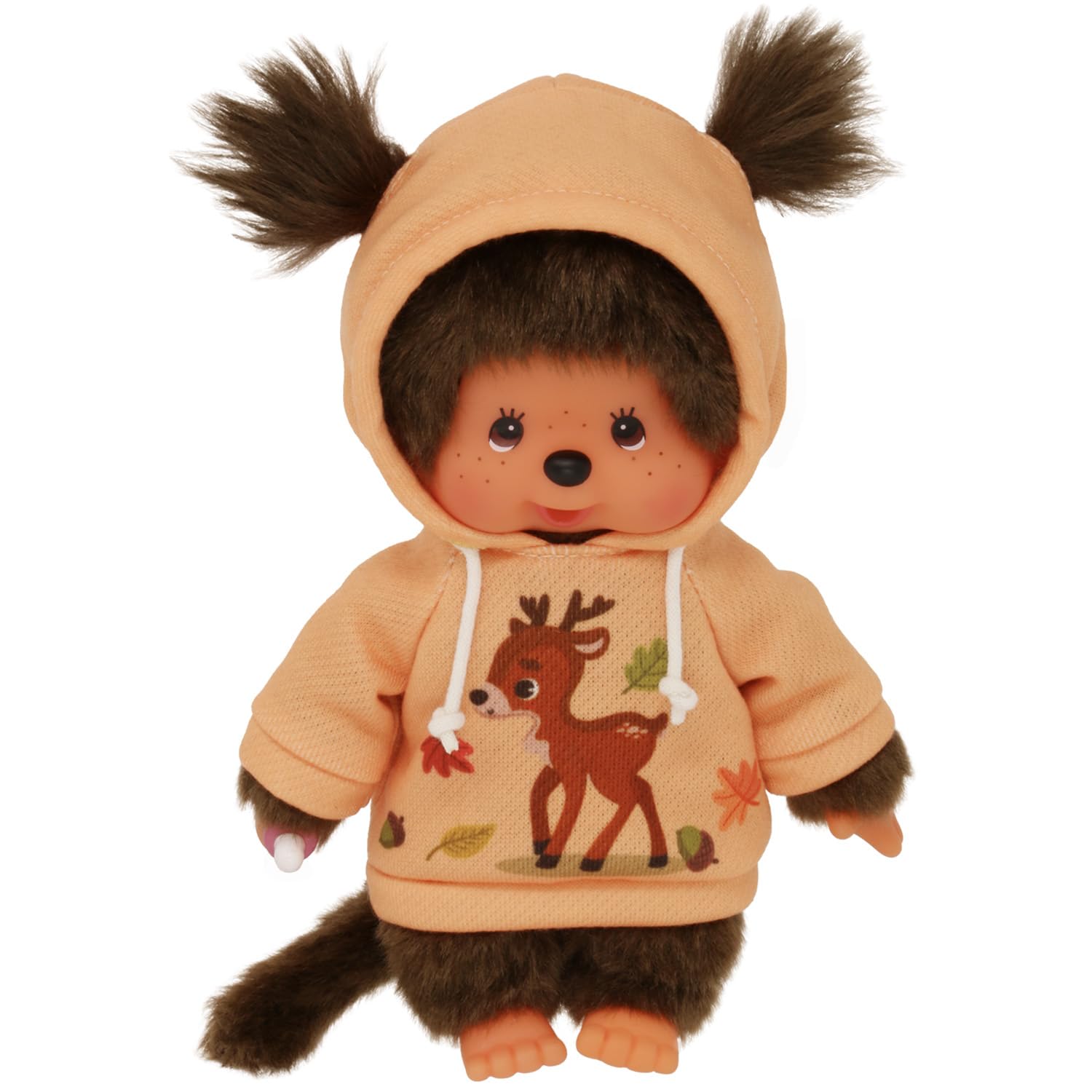 Bandai Monchhichi Peluche con Chaqueta Teddy - Mono Icónico de los años