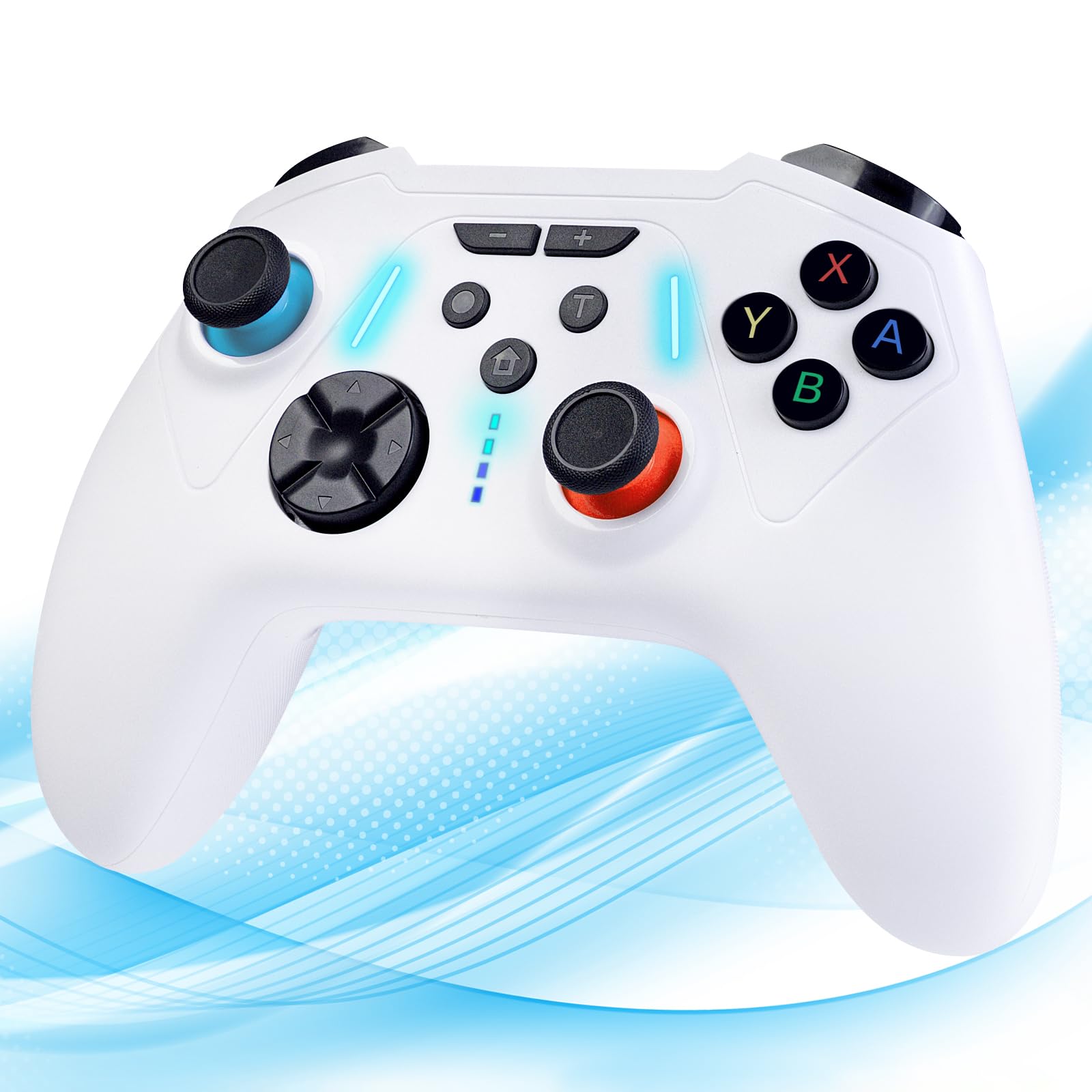 Switch2 コントローラー スイッチ コントローラー 背面ボタン付き 高耐久ボタン マクロ機能 RGBライト TURBO連射機能 大容量 長時間プレイ対応 ピンホールリセット機能 4階段HD振動 プロコン Switch/Switch2/Lite/OLED/PC/スマホ対応