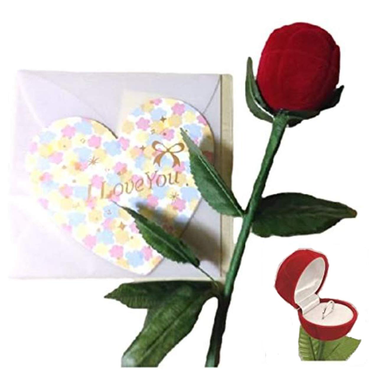 Amazon.co.jp: サプライズ！【 薔薇の 指輪ケース + メッセージ