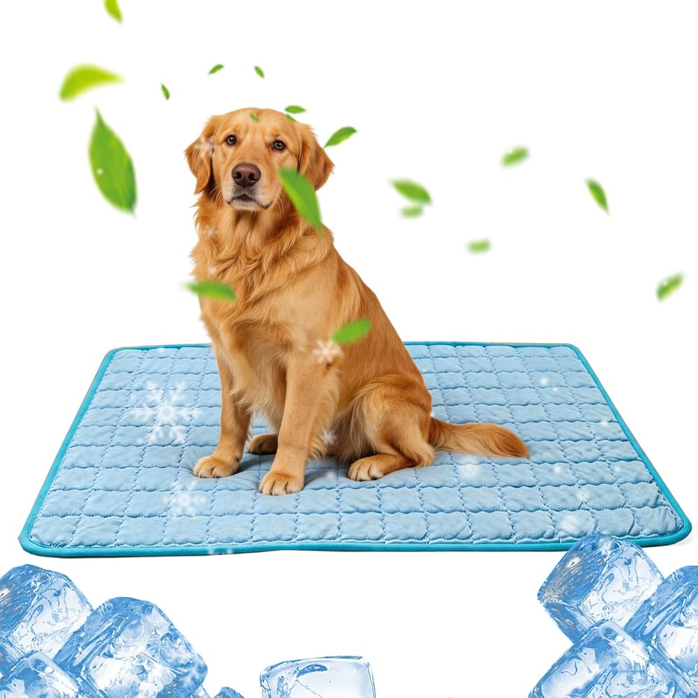 CEWROM Tappetino Refrigerante per Cani Grandi Tappetino Rinfrescante per Gatti Impermeabile Antiscivolo Tappeto Refrigerante Cane per Viaggio Macchina Cuccia Casa