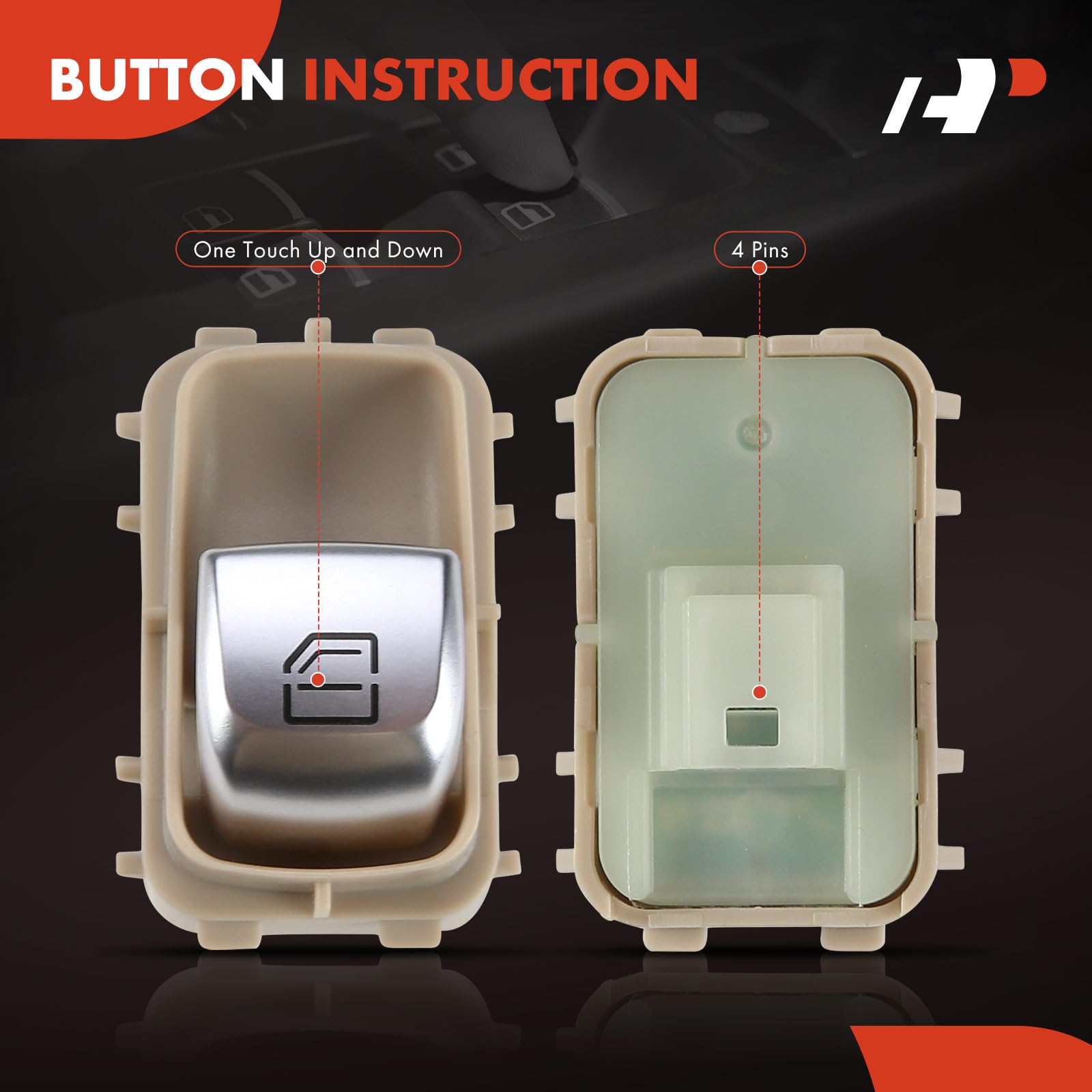 A ABSOPRO Interrupteur De Vitre Électrique N°2229051904 Interrupteur De